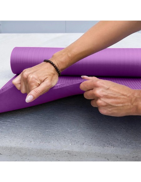 
Storas gimnastikos kilimėlis jogos pratimams, 183 x 61 x 1,5 cm - violetinis
