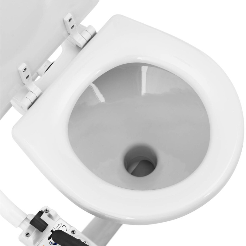 Stacionarus keraminis jachtos tualetas su rankiniu siurbliu 230 x 210 mm