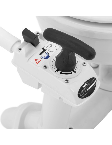 Stacionarus keraminis jachtos tualetas su rankiniu siurbliu 230 x 210 mm