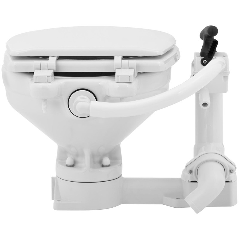 Stacionarus keraminis jachtos tualetas su rankiniu siurbliu 230 x 210 mm