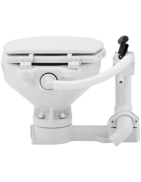 Stacionarus keraminis jachtos tualetas su rankiniu siurbliu 230 x 210 mm