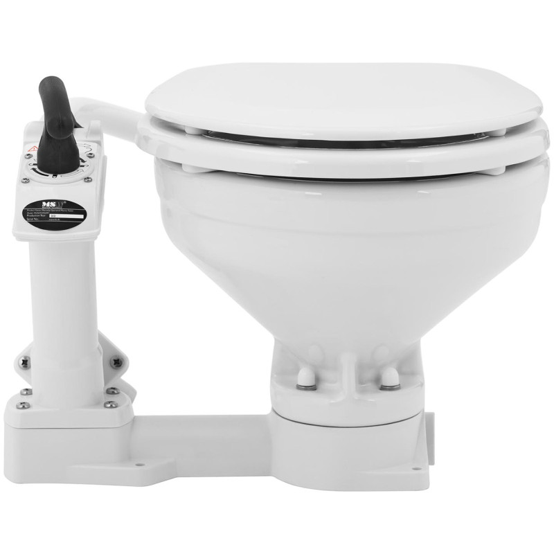 Stacionarus keraminis jachtos tualetas su rankiniu siurbliu 230 x 210 mm