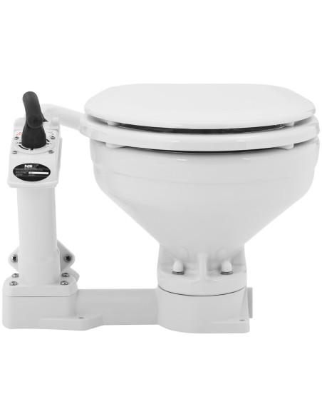 Stacionarus keraminis jachtos tualetas su rankiniu siurbliu 230 x 210 mm