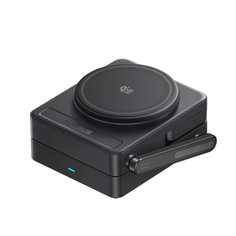 
3 viename „Qi2.2“ 35 W belaidis įkroviklis su 45 W ES maitinimo adapteriu ir 1 m USB-C laidu – juodas

