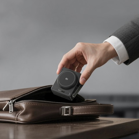 
3 viename „Qi2.2“ 35 W belaidis įkroviklis su 45 W ES maitinimo adapteriu ir 1 m USB-C laidu – juodas
