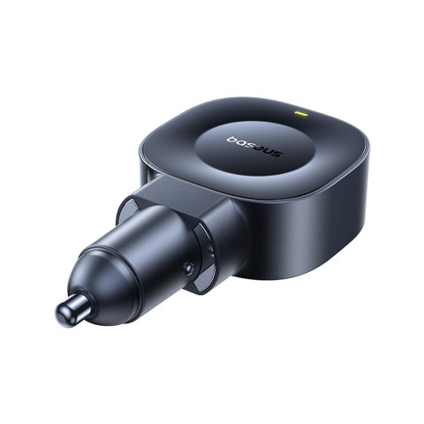 
USB-C automobilinis įkroviklis su ištraukiamu USB-C laidu, 45 W – juodas
