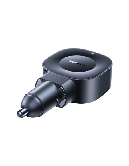 
USB-C automobilinis įkroviklis su ištraukiamu USB-C laidu, 45 W – juodas
