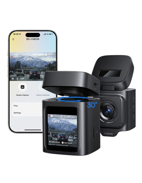 
„PrimeTrip VD1 Pro“ GPS 4K automobilio vaizdo registratorius – juodas
