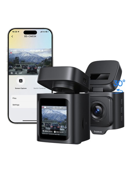 
„PrimeTrip VD1 Pro“ GPS 4K automobilio vaizdo registratorius – juodas
