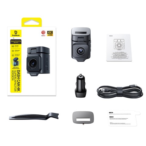 
„PrimeTrip VD1 Pro“ GPS 4K automobilio vaizdo registratorius – juodas
