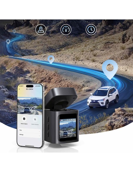 
„PrimeTrip VD1 Pro“ GPS 4K automobilio vaizdo registratorius – juodas
