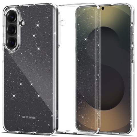
„Samsung Galaxy S26 FlexAir“ dėklas – skaidrus blizgučiais
