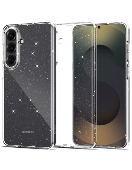 
„Samsung Galaxy S26 FlexAir“ dėklas – skaidrus blizgučiais
