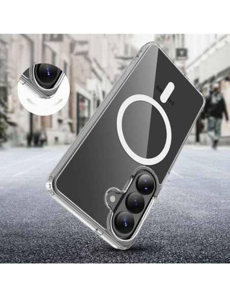 
„Samsung Galaxy A36 / A56 / A37 5G FlexAir Hybrid MagSafe“ dėklas – skaidrus
