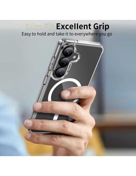 
„Samsung Galaxy A36 / A56 / A37 5G FlexAir Hybrid MagSafe“ dėklas – skaidrus
