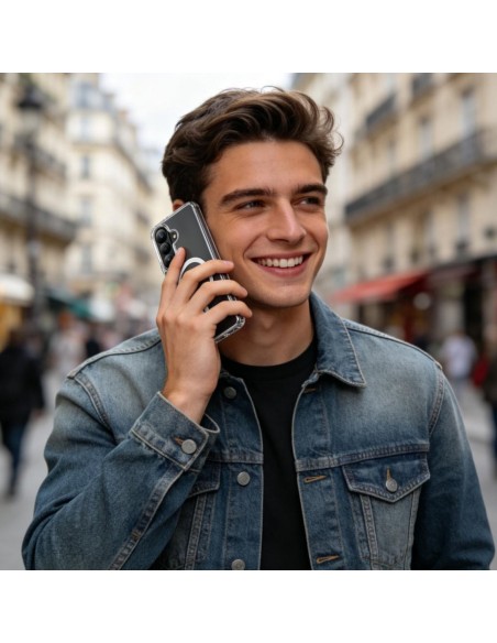 
„Samsung Galaxy A36 / A56 / A37 5G FlexAir Hybrid MagSafe“ dėklas – skaidrus
