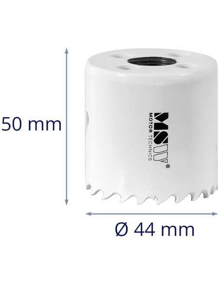 Dviejų metalų skylių pjūklo grąžtas metaliniam medienos plastikui sk. 44 mm Dviejų metalų skylių pjūklo grąžtas metaliniam medienos plastikui sk. 44 mm