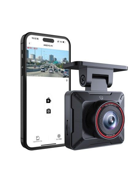 
P1 „FullHD“ 30 kadrų per sekundę vaizdo registratorius automobiliui – juodas
