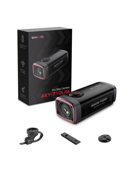 
710 Lite 1080P sportinė dviračio kamera ant vairo – juoda
