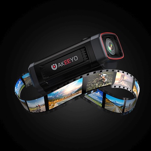 
710 Lite 1080P sportinė dviračio kamera ant vairo – juoda
