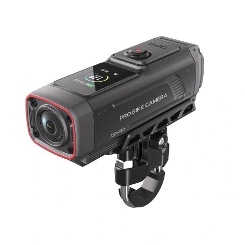 
4K sportinė kamera vaizdo įrašymo įrenginiui, skirta motociklui su vairu ir motociklui „730Pro“ – juoda
