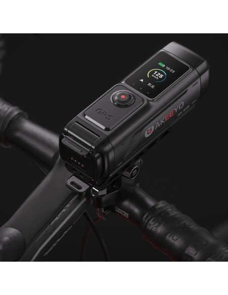 
4K sportinė kamera vaizdo įrašymo įrenginiui, skirta motociklui su vairu ir motociklui „730Pro“ – juoda
