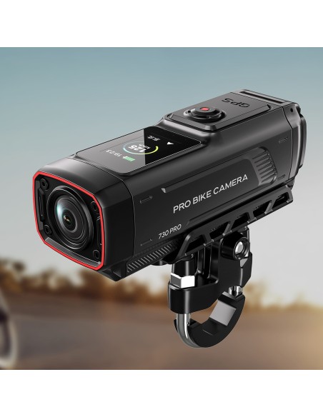
4K sportinė kamera vaizdo įrašymo įrenginiui, skirta motociklui su vairu ir motociklui „730Pro“ – juoda
