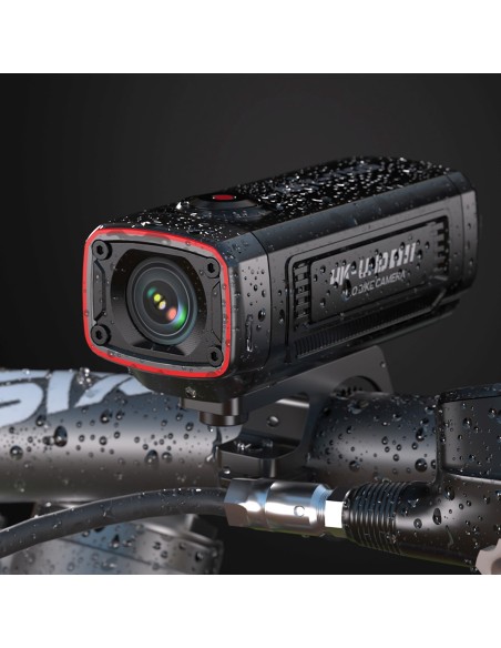 
AKY-710S 4K motociklo vairo sportinė kamera vaizdo įrašymo įrenginiui - juoda
