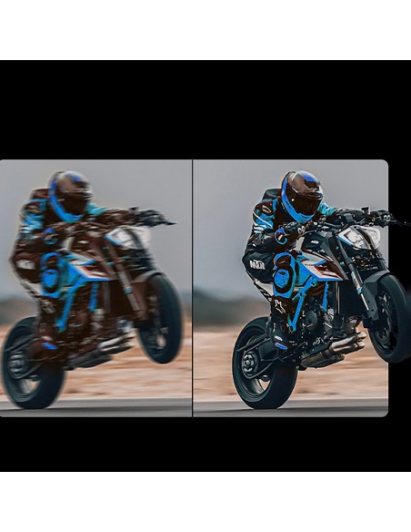 
AKY-710S 4K motociklo vairo sportinė kamera vaizdo įrašymo įrenginiui - juoda
