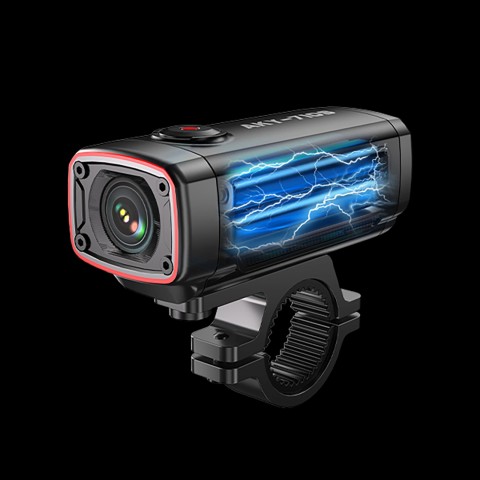 
AKY-710S 4K motociklo vairo sportinė kamera vaizdo įrašymo įrenginiui - juoda
