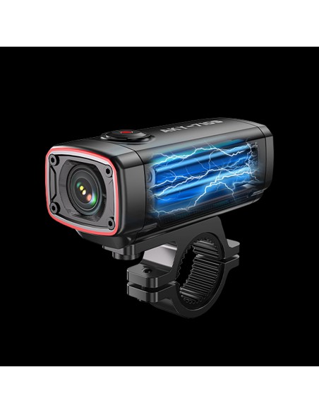 
AKY-710S 4K motociklo vairo sportinė kamera vaizdo įrašymo įrenginiui - juoda
