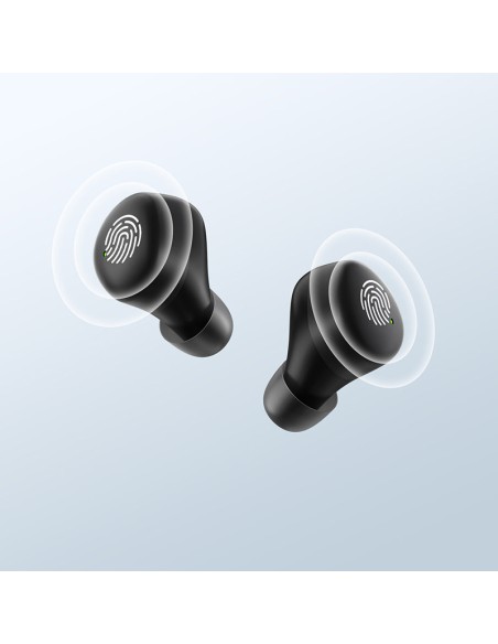 Belaidės ausinės TWS Bluetooth 5.1 300mAh juodos