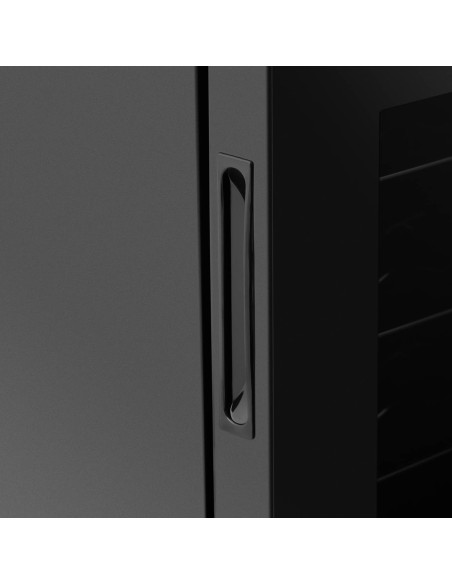 Vyno gaminimo šaldytuvas vyno šaldytuvas 6 buteliams LED 17 l juodas