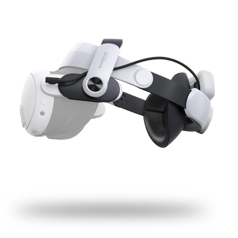 
M3 Pro dirželis „Meta Quest 3 VR“ ausinėms su B2 baterija – baltas ir juodas

