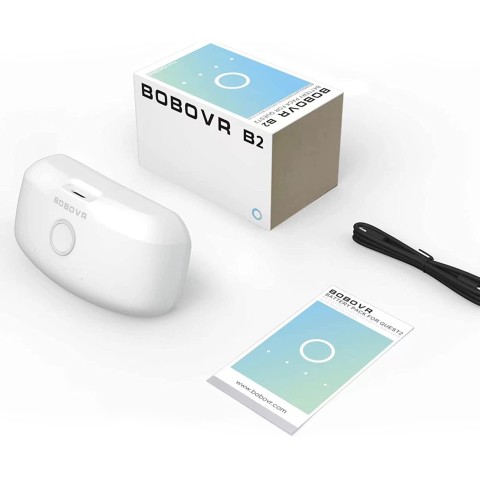 
Išorinė baterija B2, skirta BoboVR M1 / M2 / M3 galvos juostoms, 5200mAh - balta

