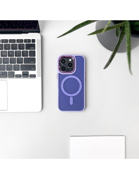 
„iPhone 16 Pro“ magnetinis „MagSafe“ dėklas – violetinis
