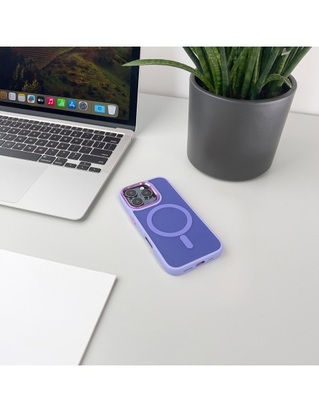 
„iPhone 16 Pro“ magnetinis „MagSafe“ dėklas – violetinis
