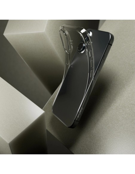 
Silikoninis dėklas, skirtas iPhone 16 Puro 03 Nude - skaidrus
