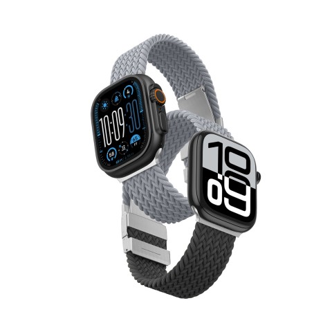 
2 „Apple Watch“ dirželių (45/ 46/ 49 mm) rinkinys – pilkai juoda / pilka
