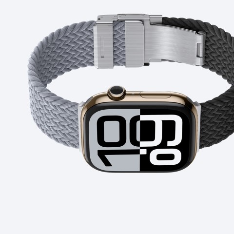 
2 „Apple Watch“ dirželių (45/ 46/ 49 mm) rinkinys – pilkai juoda / pilka
