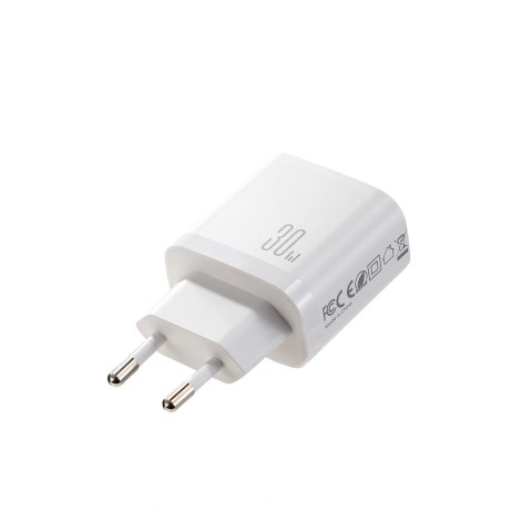
JR-TG6 GaN 30W USB-A USB-C USB-L sieninis įkroviklis – baltas
