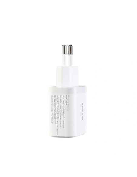 
JR-TG6 GaN 30W USB-A USB-C USB-L sieninis įkroviklis – baltas
