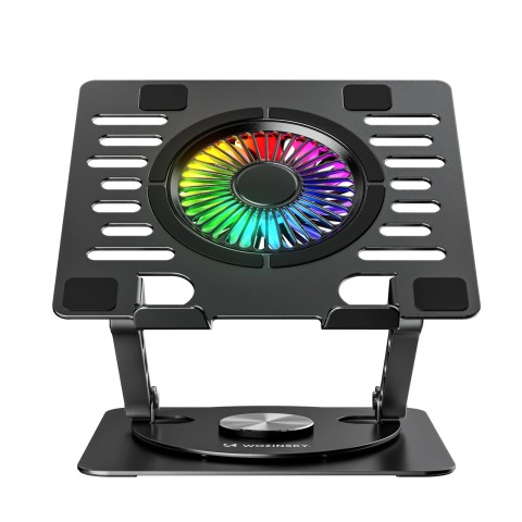
Aušinimo stovas nešiojamam kompiuteriui su 360 laipsnių sukimosi funkcija RGB - juodas
