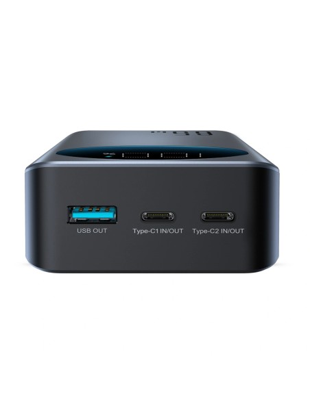 
Nešiojamoji baterija 30000mAh USB-A USB-C su ekranu 65W - juoda
