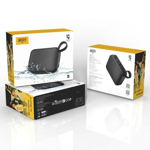 
Belaidė „Bluetooth“ kolonėlė su RGB foniniu apšvietimu IP67 - juoda
