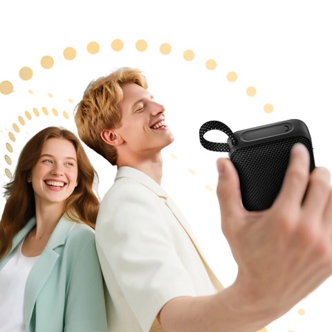 
Belaidė „Bluetooth“ kolonėlė su RGB foniniu apšvietimu IP67 - juoda
