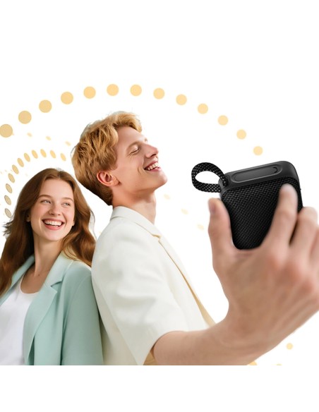 
Belaidė „Bluetooth“ kolonėlė su RGB foniniu apšvietimu IP67 - juoda

