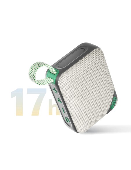 
Belaidė „Bluetooth“ kolonėlė su RGB foniniu apšvietimu, IP67, pilkai žalia

