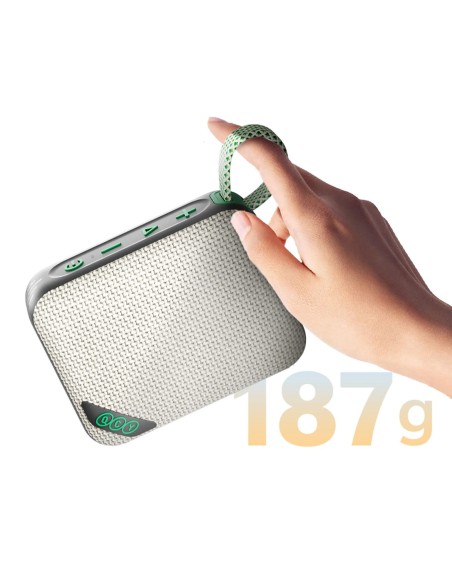 
Belaidė „Bluetooth“ kolonėlė su RGB foniniu apšvietimu, IP67, pilkai žalia

