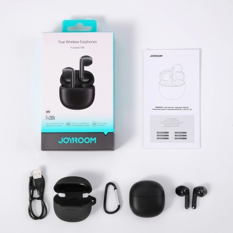 
TWS belaidės „Bluetooth“ ausinės - juodos
